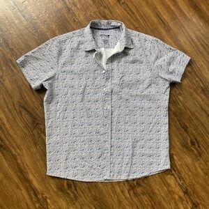 Apt. 9 Men's Blue Patterned Casual Shirt